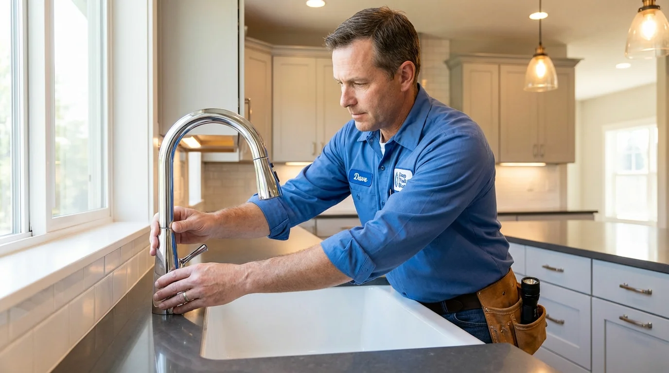 Kitchen faucet installation by Johns Plumbing LLC in Oviedo