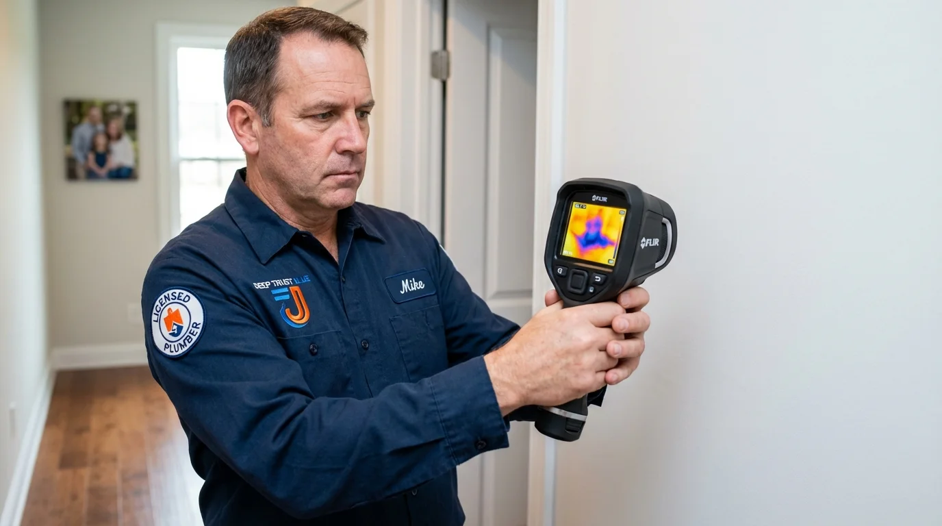 Thermal imaging leak detection by Johns Plumbing LLC in Oviedo